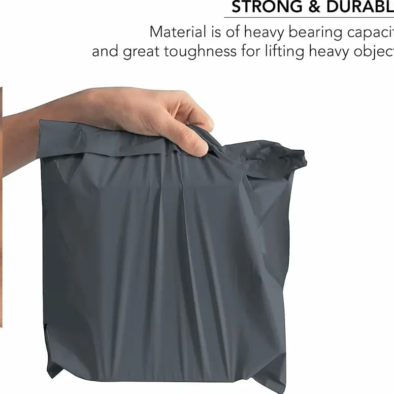 Grey Self Seal Mailing Bags - Strong Waterproof Poly Plastic Envelopes for Parcels - Small, Medium, Large Mail - Shipping Delivery Bags