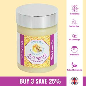 Anti Ageing Morning Balm with Honey, Patchouli & Carrot Seed | Daily Face Balm | Hydrating & Nourishing Skin Care | Supports Youthful Glow | Beeswax & Propolis | Bee Blend