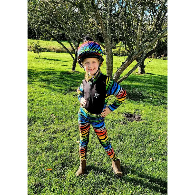 Rainbow Zebra Jodhpurs - Kids 0