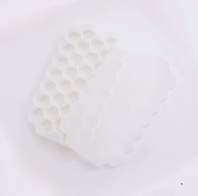 Premium Ice Cube Trays, Silicone Ice Cube Molds with Sealing Lid, 74-Ice Trays, Reusable, Safe Hexagonal Ice Cube Molds, for Chilled Drinks, Whiskey, Cocktail, Food 8
