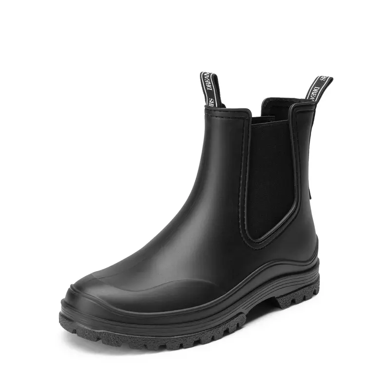 DREAM PAIRS Women Wellington Boots, Comfortable Chelsea Rain Boots for Hiking, Yard Work, Mucker Style Outdoor Activities Footwear Girl Walking Shoes 0