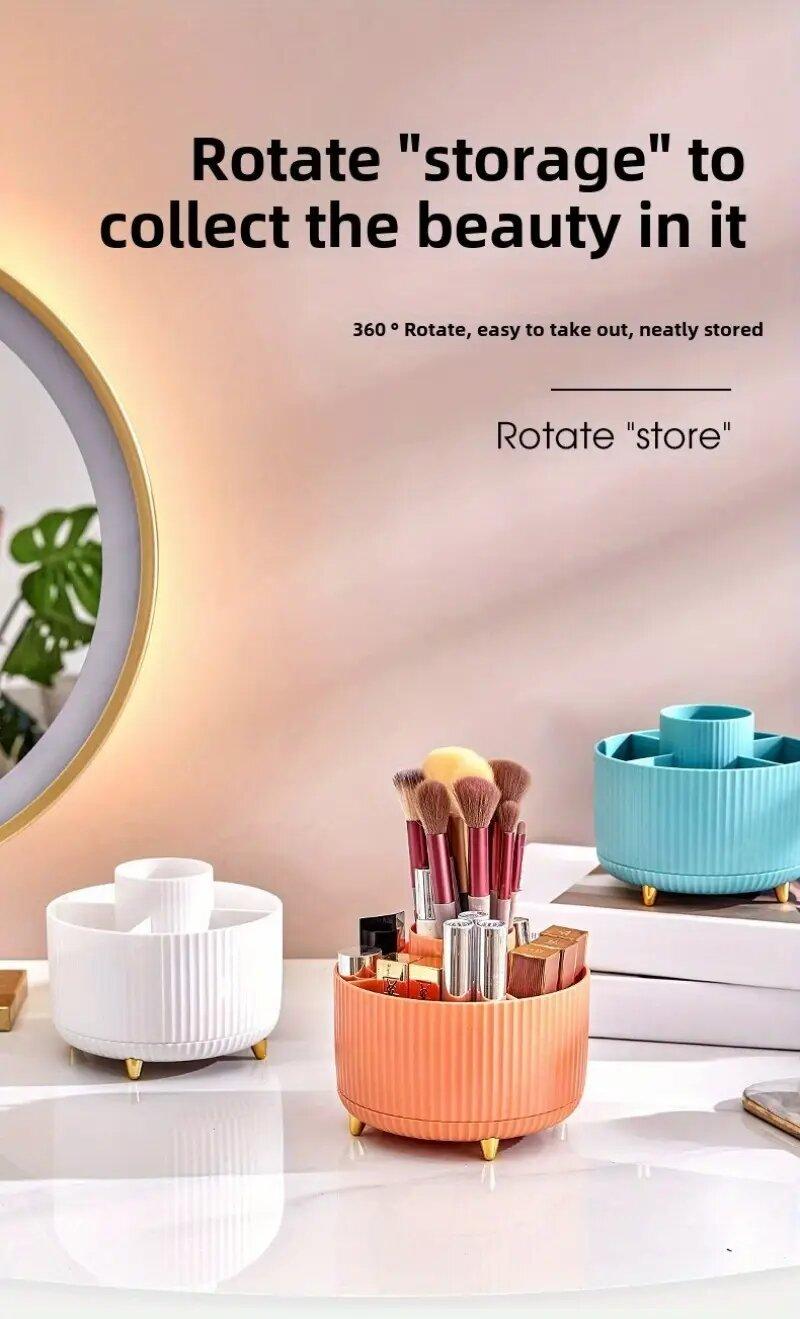 Product Introduction of Luxury 360° Rotating Multi-Functional Storage Organizer Modern In Style for Makeup, Office Supplies, and Home Essentials,Vanity Storage, Cosmetic Case, Makeup Brush Organizer, Room Boxes 4