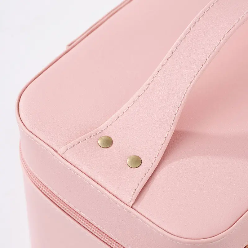 Cute Travel Makeup Bag Cosmetic Organizer Make up Case with Led Light Mirror UK~ 6