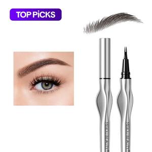 Liquid Eyebrow Pencil with Fine Tip To Draw Natural Hair Like Eyebrows, Lower Eyelashes, Hairline Filling, Ergonomic Design, Comfortable Grip, Waterproof Brow Pen, Suitable for Beginners, Makeup Products, Cosmetic, Eyebrow Dye, Volumizing Brow Filler
