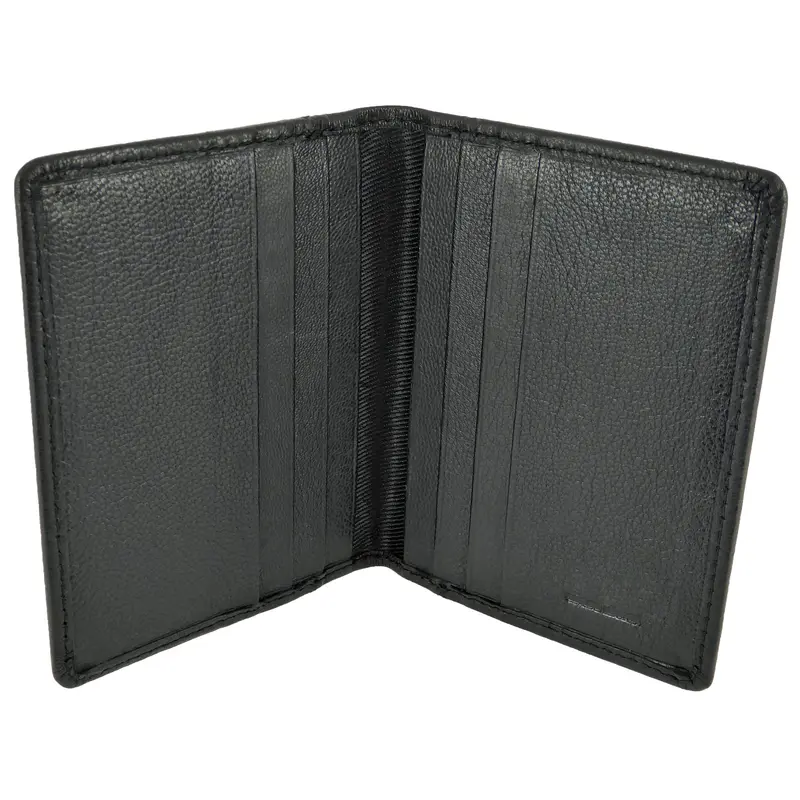 Slim Compact Card Holder Wallet RFID Real Leather 3