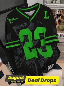 Men's Letter Graphic Print Short Sleeve Tee, Regular Fit Casual Soft Comfy T-shirt for Fall & Winter, Men's Top for Daily Wear