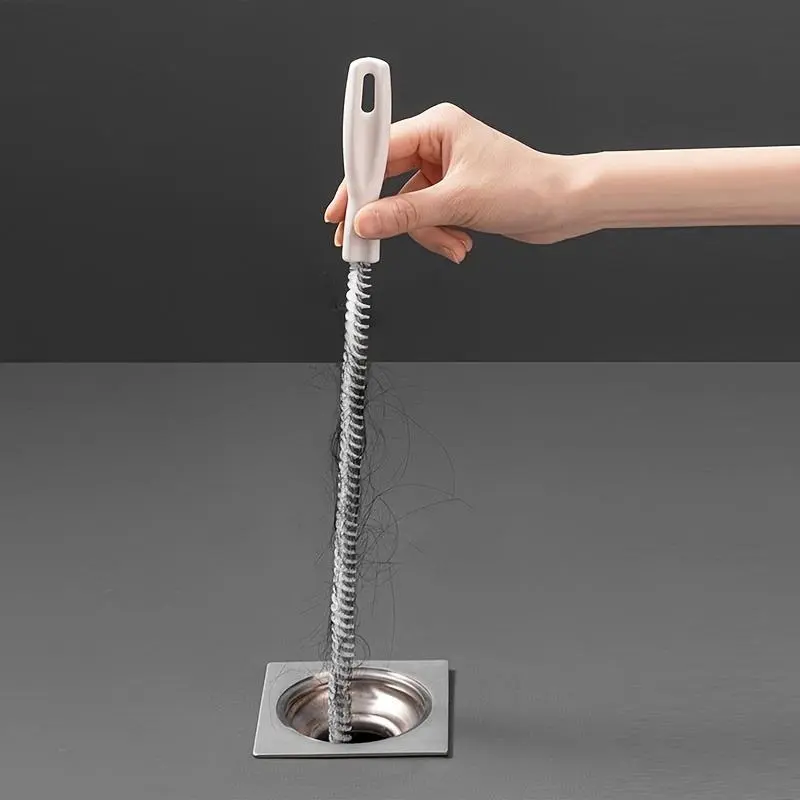 1pc Pipeline Dredging Brush - Sink Drain Overflow Cleaning Brush, Household Sewer Hair Catcher, Snake Hair Drain Clog Remover Cleaning Tool For Bath Tub, Kitchen Sink, Toilet Etc 5
