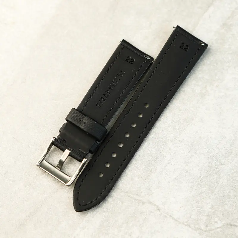 AeroSail Sail Cloth Watch Strap In Black 1