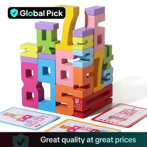 Wooden Number Building Block (1 Box), Colorful Stacking Blocks Montessori Stacking Toys, Early Educational Toy for Children, Sensory Toys for Kids, Fidget Toys, Toys for Boys, Creative Play Blocks, Building Block Sets, Number Counting Blocks