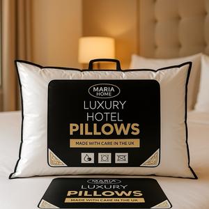 Maria Home Hotel Quality Pillows - White, Breathable, and Plush Softness pack of 2 and pack of 4 pillows