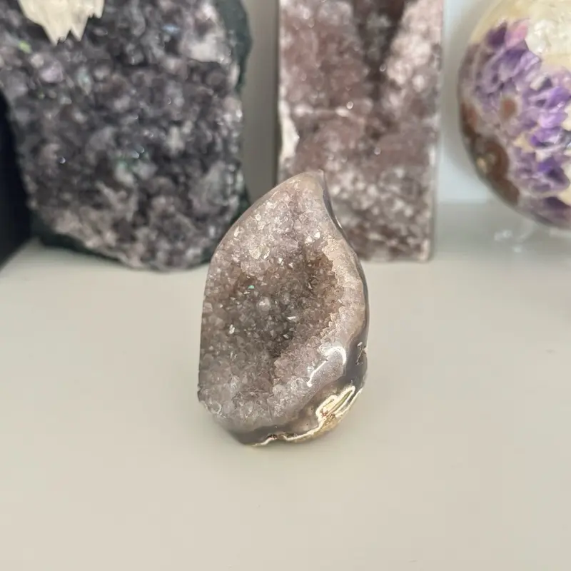 Amethyst Lace Agate Flame from Brazil - 181g 3