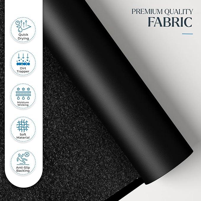 Washable Dirt Trapper Door Mats Indoor & Outdoor, Heavy Duty Non Slip Doormats, Stylish Rubber Backed Floor Mat, Super Absorbent Front Door Mat, Entrance Rug for Kitchen Plaid Non-slip gypsy home 6