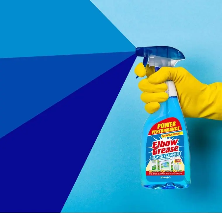Grease Glass Cleaner with Vinegar for Windows and Mirrors, 500 ml - Window Cleaning Equipment (Pack of 1) 1