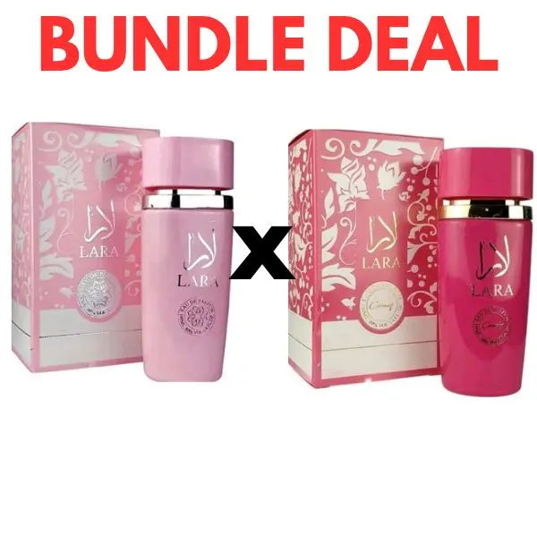 **2 PACK Bundle* Lara Pink & Lara Candy By Elite Perfumes Arabian Scented Fragrance for Women 100ml EDP Valentines day