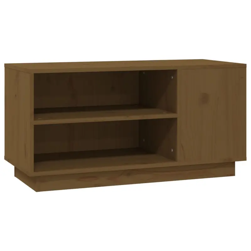 TV Cabinet Honey Brown 80x35x40.5 cm Solid Wood Pine 1