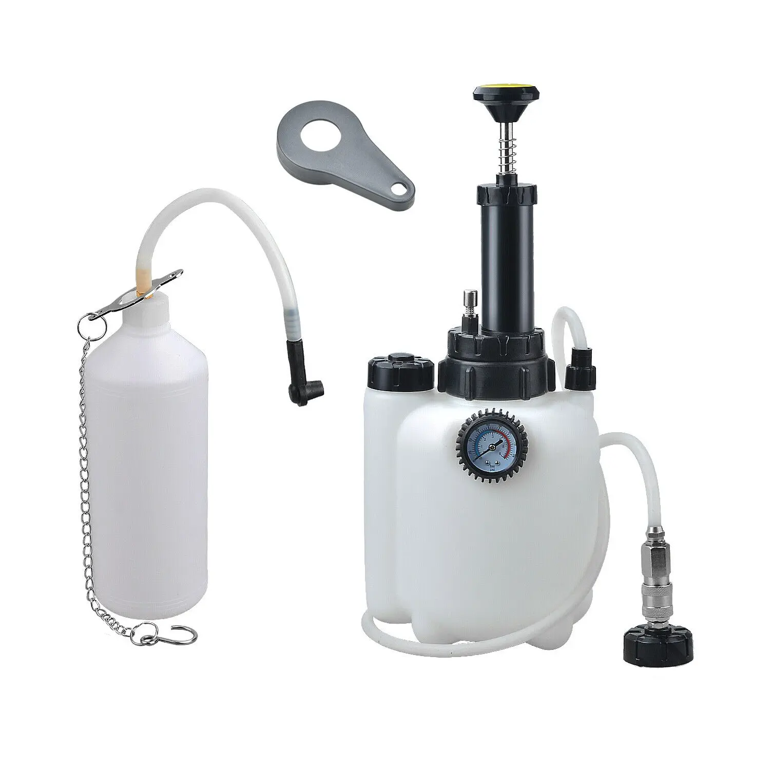 3L+1L Car Brake Bleeder Clutch Bleeding System Fluid Bleeder Tool Set Kit