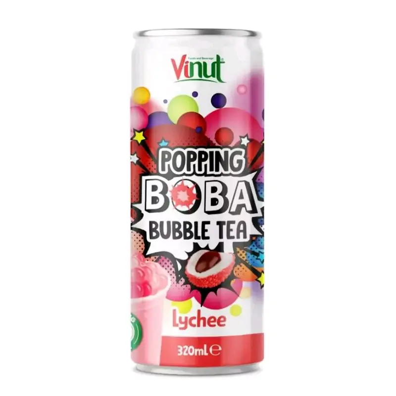 ViNut Popping Boba Bubble Tea Varieties! - 24 x 320ml Cans - Fun Flavoured Beverage Drinks 5