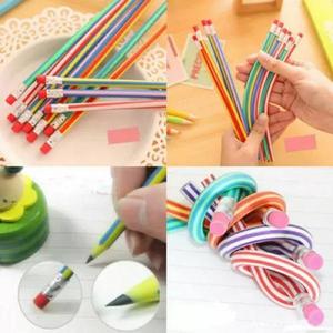Soft Flexible Bendy Pencils 30pcs Magic Bend Kids Children School Fun Equipment