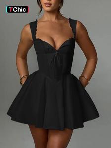 Women's Contrast Lace Sweetheart Neck Fit and Flare Dress, Elegant Button Corset Structure Short Dress for Party Wedding Guest, Ladies Summer Clothes, Nadine Merabi Dress