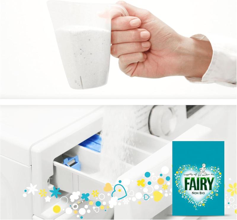 Product Introduction of Fairy Non Bio Washing Powder 4.4kg, 80 Washes, for Sensitive Skin, with Anti-residue Technology 3