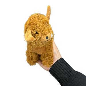 Highland Cow Plush Toy 20cm Ultra Soft Premium Fabric Stress Relief Cuddly Comfort Companion Ideal for Cuddling Desk Decoration Travel Buddy Childhood Stuffed Animal