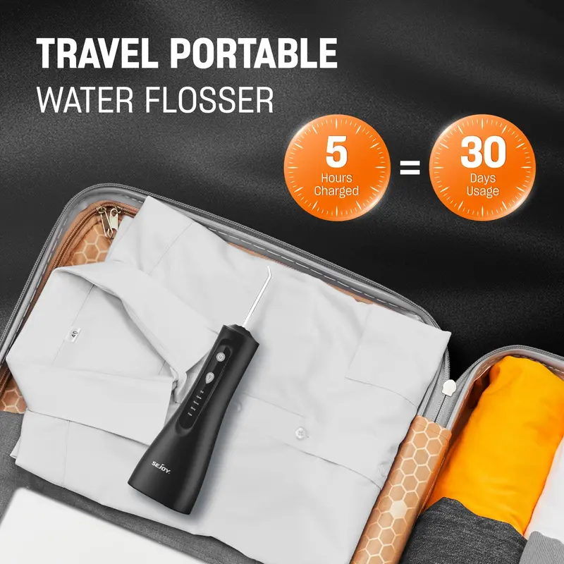 Product Introduction of Water Dental Flosser For Teeth Cleaning, Cordless Portable Oral Irrigator Rechargeable, 5 Modes-5 Tips, Powerful Water Teeth Cleaner For Home Travel 2
