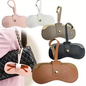 Portable Eyeglasses Bag, 1 Count Fashionable Stylish Glasses Storage Bag, Durable Protective Container for Travel and Daily Use, Glasses Grips