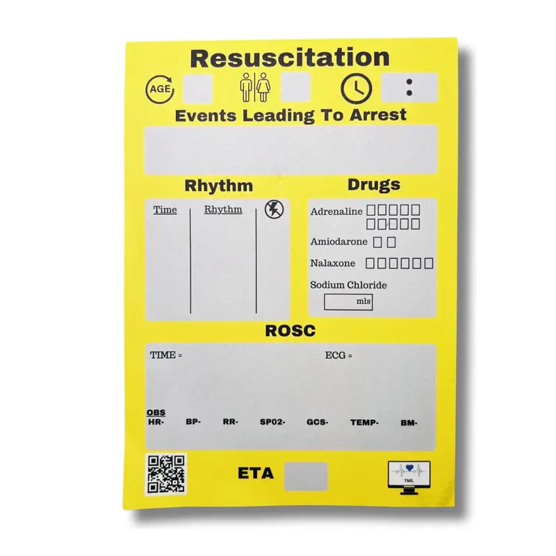 Medical, Trauma, Resuscitation Notepads 6