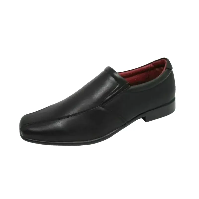 MENS SLIP ON FAUX LEATHER SMART WEDDING FORMAL OFFICE  WORK SHOES Comfort, Cushioned, Lightweight, Slip Resistant 2
