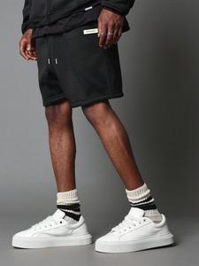 Men's Letter Print Breathable Mesh Shorts, Casual Comfy Loose Straight Leg Shorts for Summer, Fashion Men's Bottoms for Daily Wear