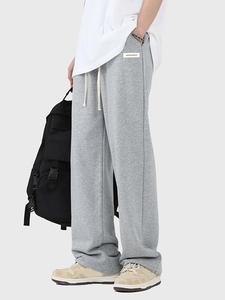 Men's Letter Print Drawstring Waist Sweatpants, Casual Loose Jogger Pants for Summer, Fashion Men's Bottoms for Daily Wear