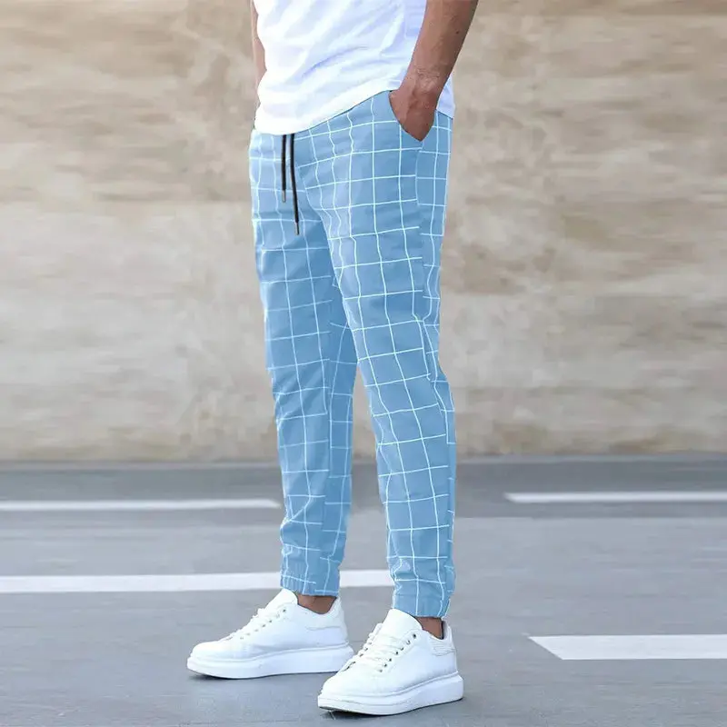 Men’s Plaid Print Pants 1