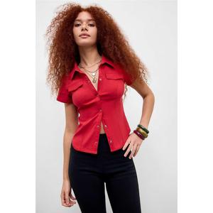 Silence + Noise Polly Bengaline Shirt at Urban Outfitters