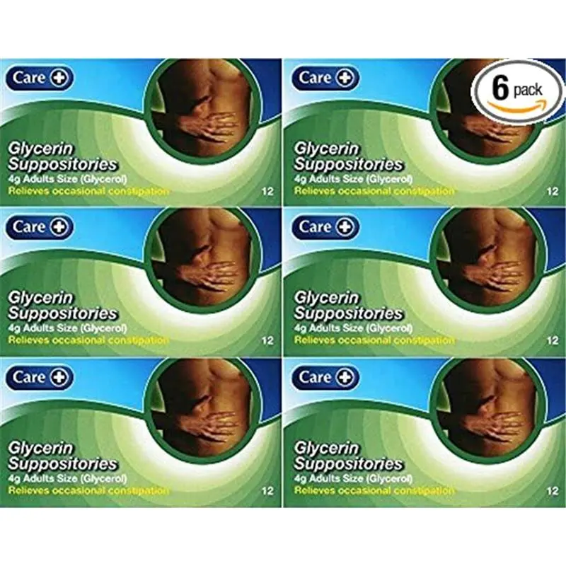 Care Glycerin Suppositories 4g - Gentle Relief for Occasional Constipation - Moisturizers