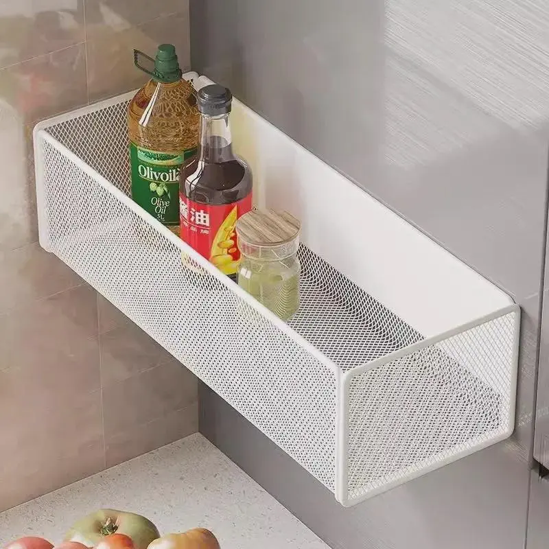 Magnetic Side Hanging Basket for Refrigerator – Foldable Crate and Organizer for Household Items and Supplies 3