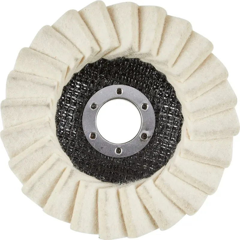 BlueSpot Flap Felt Disc Polishing Angle Grinder Buffing Wheel Metal 115mm 4 1/2" 0