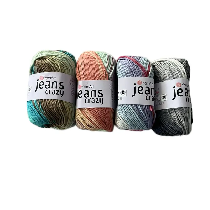 Yarnart Jeans Crazy yarn for crochet and knittingg 0