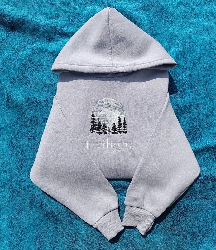 Twilight Series Embroidered Hoodie - The Twilight Saga | Perfect for Fans of the Twilight Series, Autumn Adventures, or Cozy Nights 1