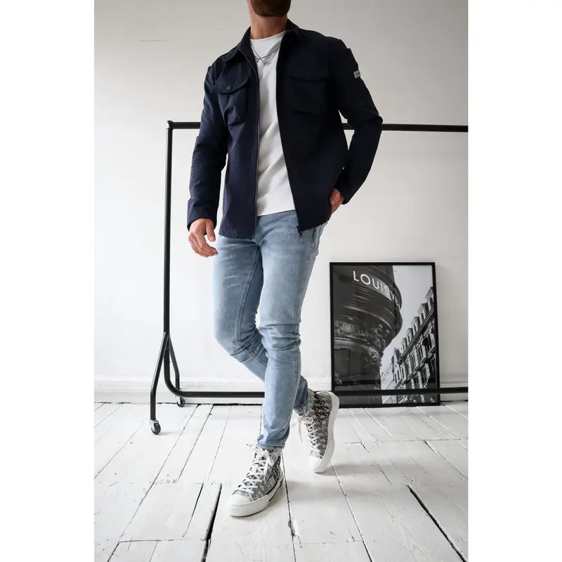Capo BUTTON Jacket - Navy 3