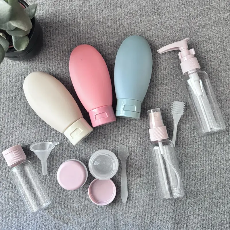 11-Piece Travel Bottle Set for Skincare and Cosmetics Adventure