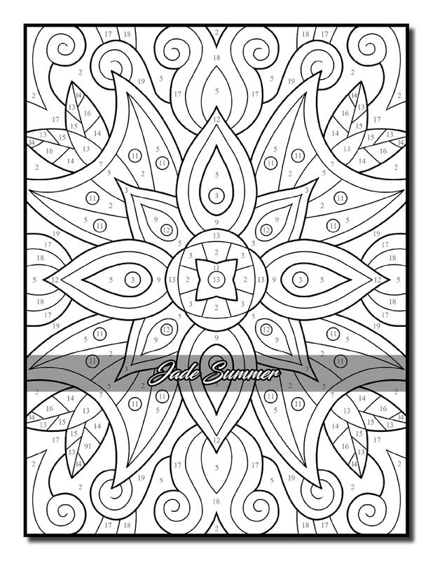 Activity Books-Color by Number Patterns: An Adult Coloring Book with Fun, Easy, and Relaxing Coloring Pages (Color by Number Coloring Books) 3