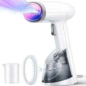 Mioduro Portable Garment Steamer - Fast Heating, 1400W Powerful, 250ml Large Water Tank, Vertical & Horizontal Steam Ironing for Wrinkle Removal - Ideal for Home & Travel