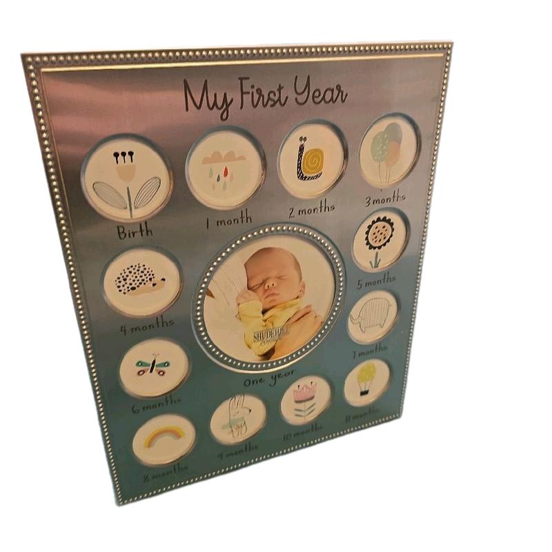 My First Year Baby Frame Display Memories Month by Month 28cm x 23cm 4