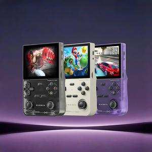 Retro Handheld Game Console, Portable Handheld Console with IPS Screen, Built-in 64GB Card, 16000+ Classic Games, Compatible with Quad-Core Linux System, Type-C Charging, for Travel Gift