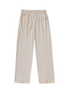 Men's Solid Color Corduroy Pants, Loose Casual Comfy Trousers for Spring & Fall, Men's Bottoms for Daily Wear