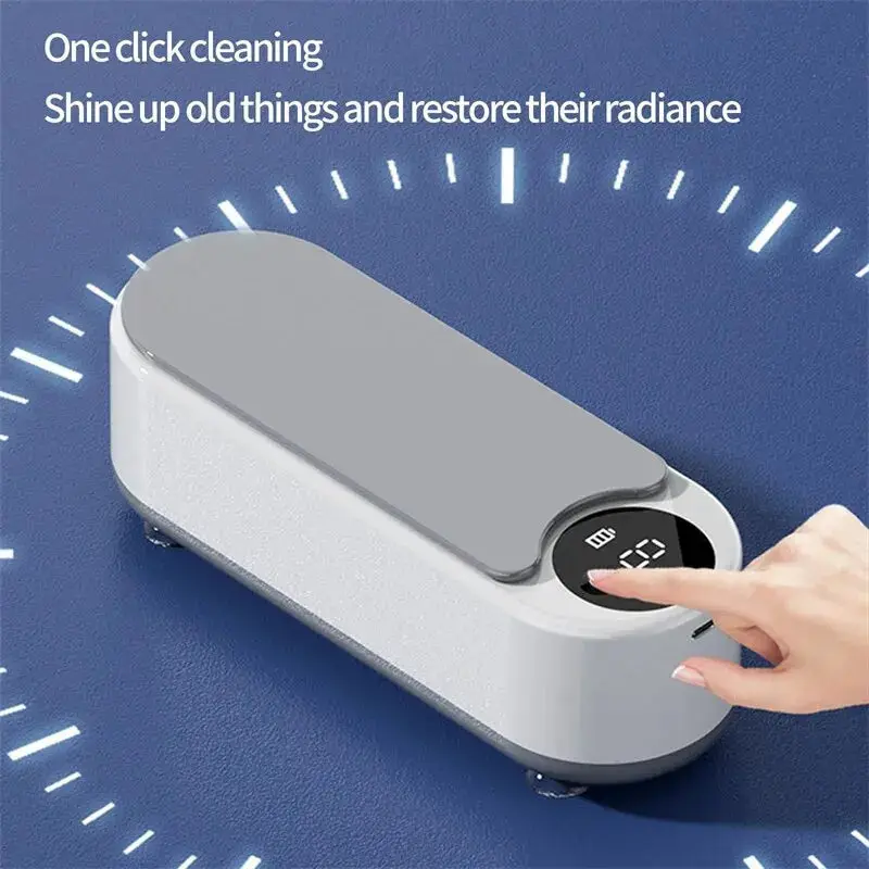 ✨ Portable Ultrasonic Cleaner – 450ml Household Jewelry & Makeup Brush Cleaning Machine 3