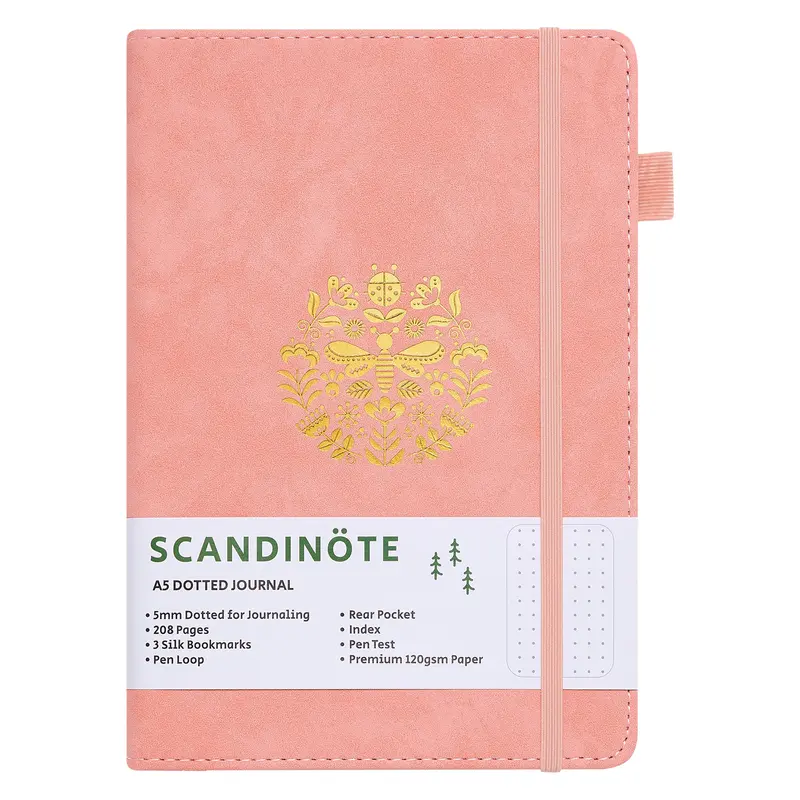 Scandinote A5 Bullet Dotted Journal - Pink 0