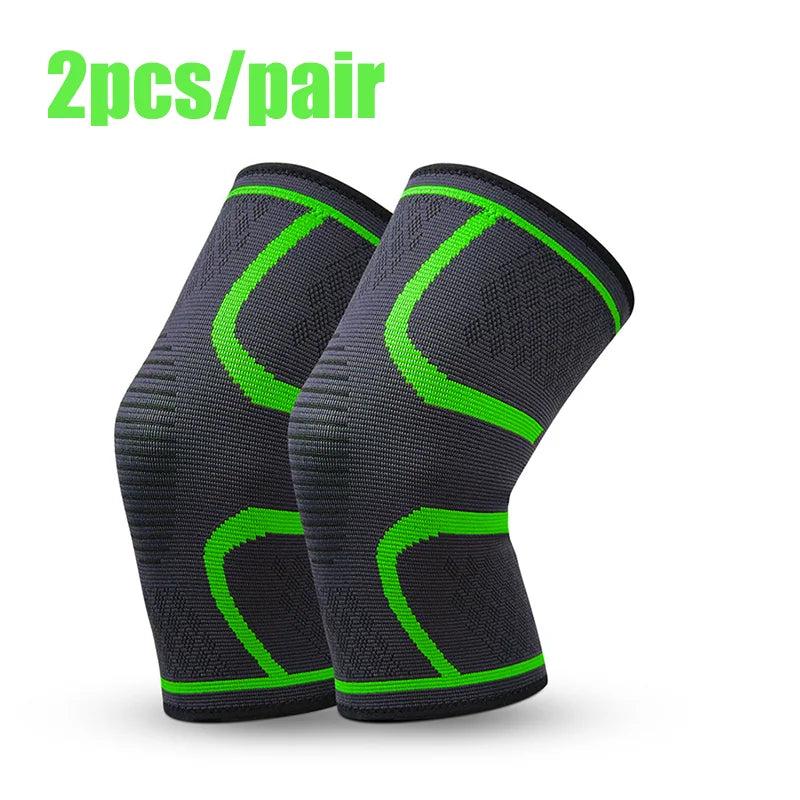 2pcs Adjustable Knee Pads - Shock-Absorbing Protective Braces for Running and Cycling 6