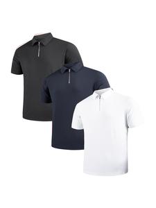 Men's Solid Color Polo Shirt, Regular Fit Casual Short Sleeve Top for Summer, Men's Clothes for Business Daily Wear, Gamis