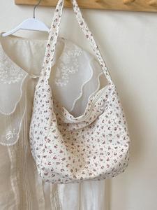 Women's Elegant Ditsy Floral Pattern Beige Tote Bag, 2025 New Style Vintage Trendy Shoulder Bag for Girls, Fashionable Bag for Working, Dating, Party, Shopping, Commuter Tote Bag